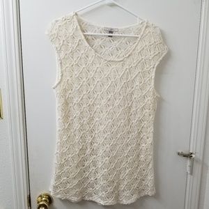 Roz&Ali 1x Cream Lace Tank